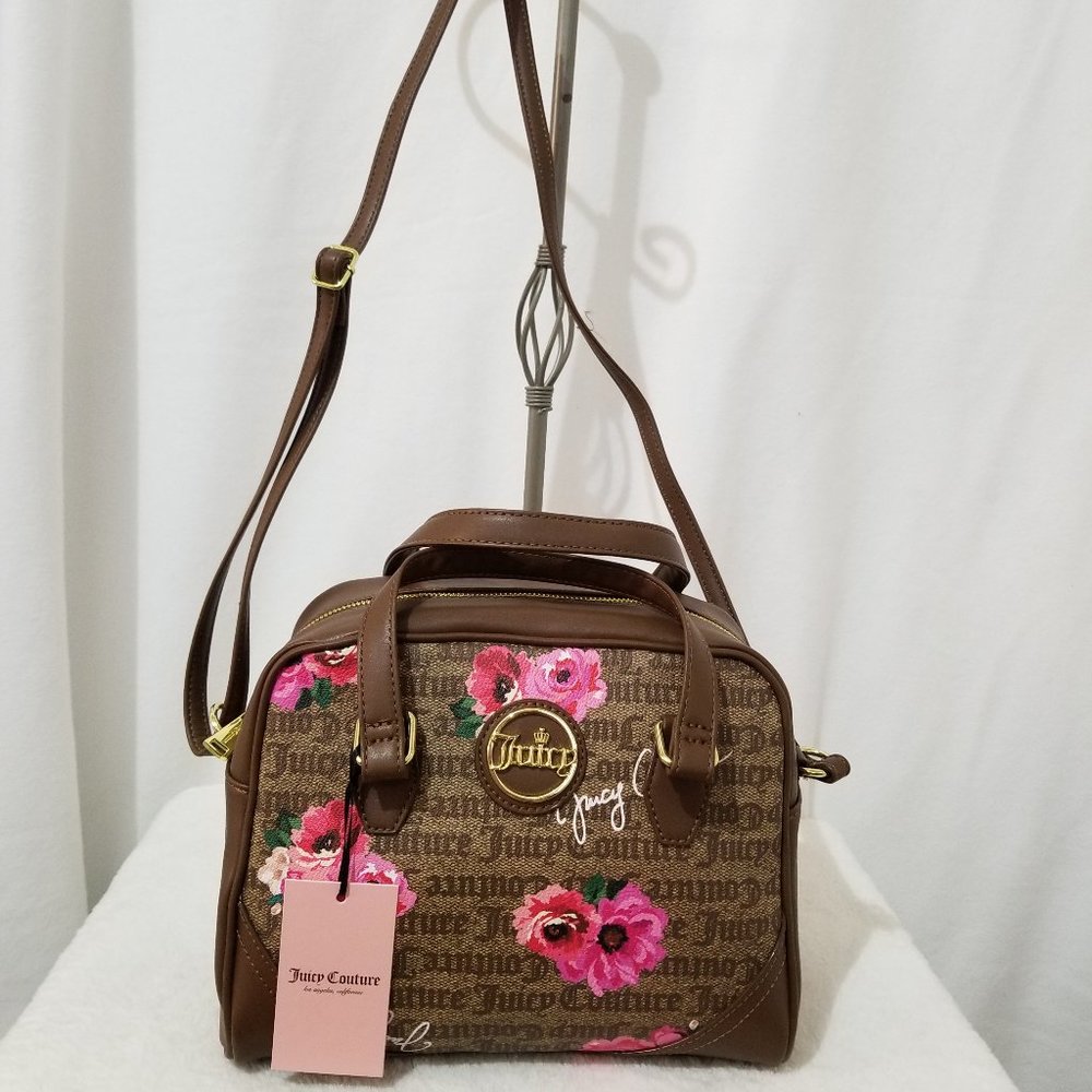Juicy Couture Satchel Petal Stat Chestnut if the Crown fits Brand New with Tags